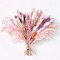 Natural Dried Pampas Grass Bouquet |17 Inch Blush Pink Pampas Grass Fall Pompas Eucalyptus Bundle Florals Decor Preserved Plants Flower Arrangement for Home Wedding